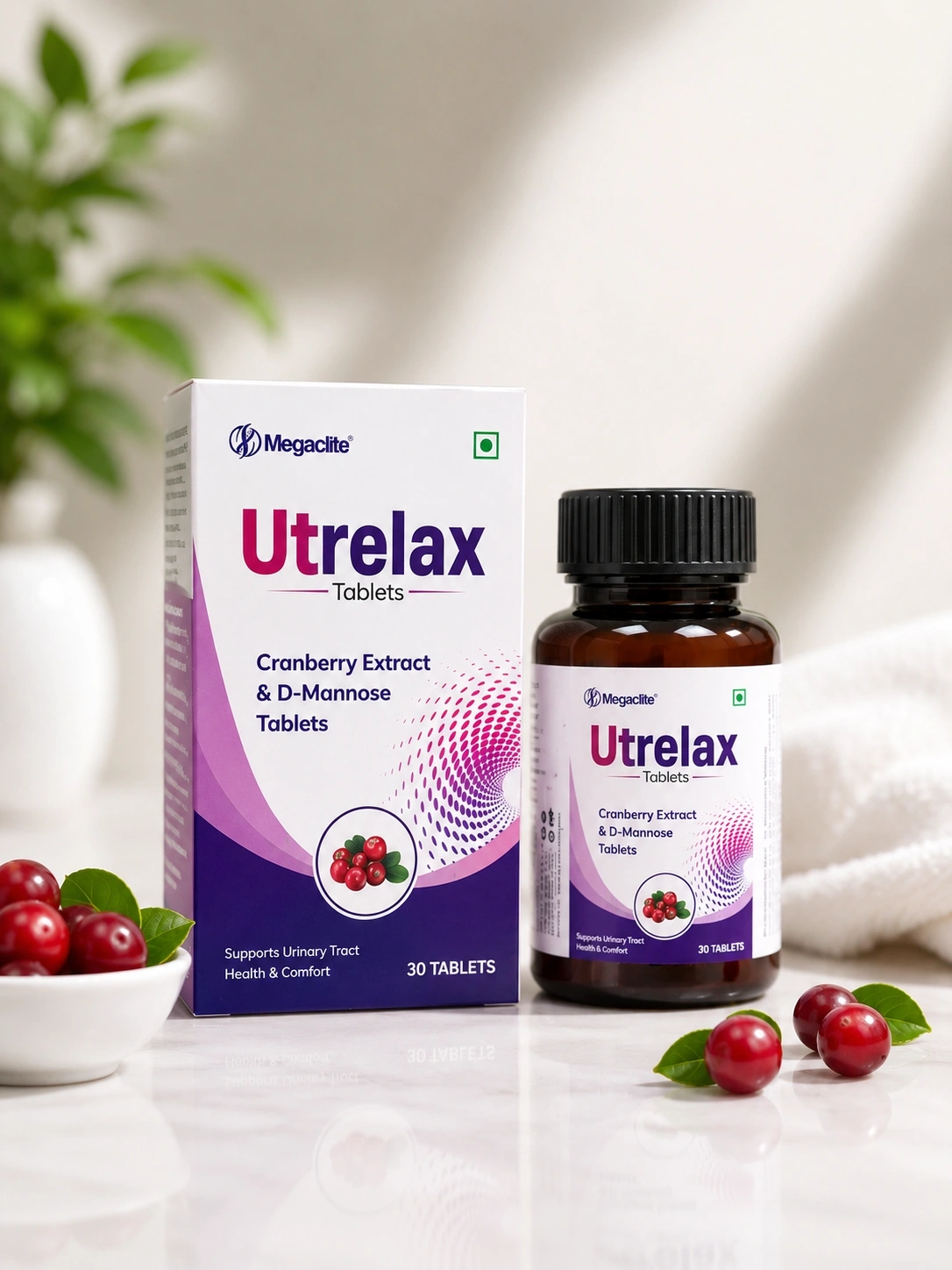 Utrelax Cranberry D-Mannose Tablets